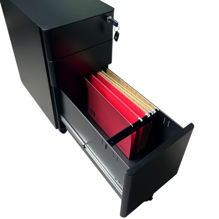 Schublade Büro Schwarz