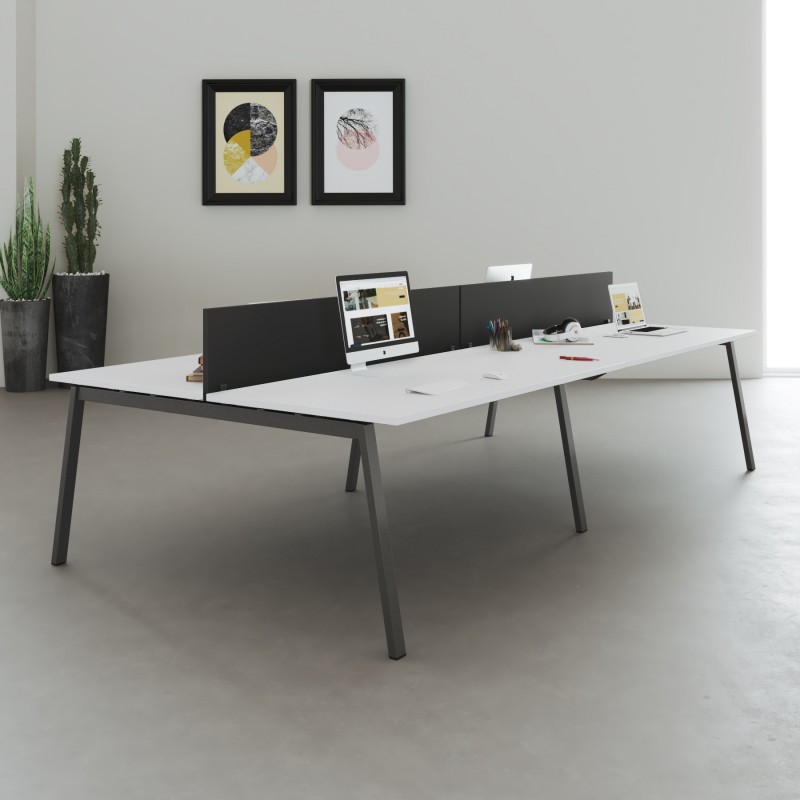 Doppeltisch Olena Graphite - Bikkom