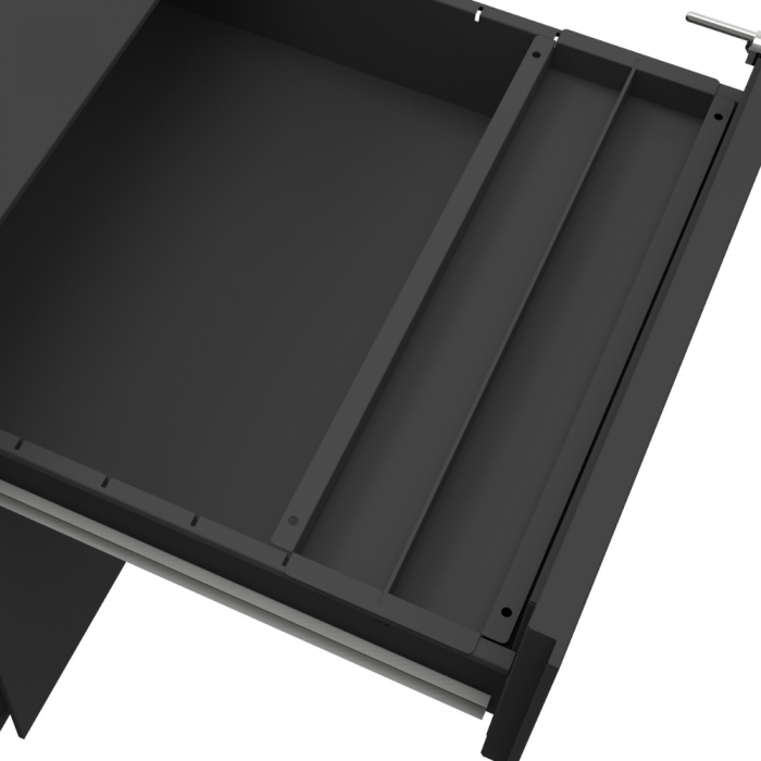 Rollcontainer Zeta aus Metall für Büro
