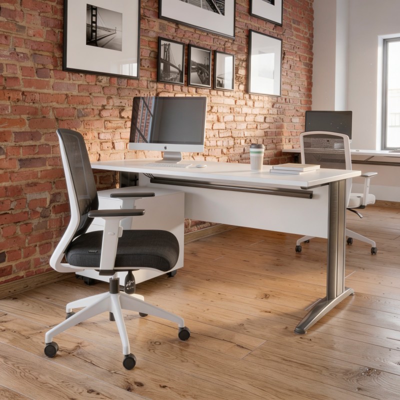 Ergonomischer Bürostuhl Gala Weiß