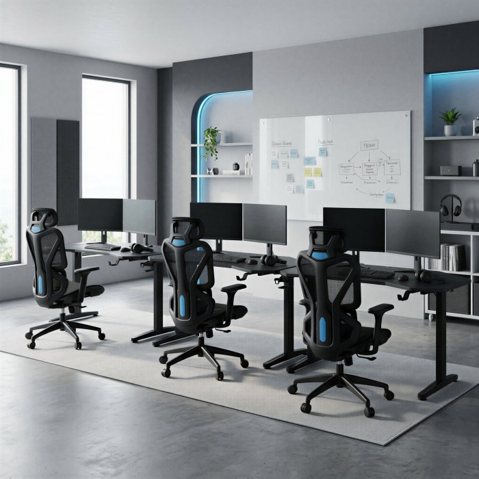 Schreibtisch für zwei Monitore Nexa Pro