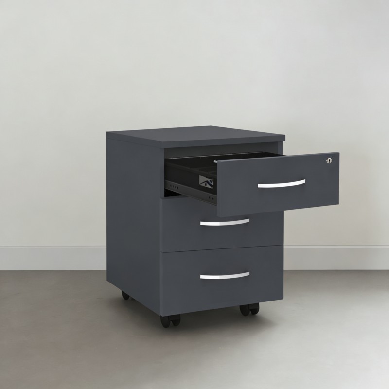 Schubladenschrank aus Holz Omega für Schreibtische und Büros