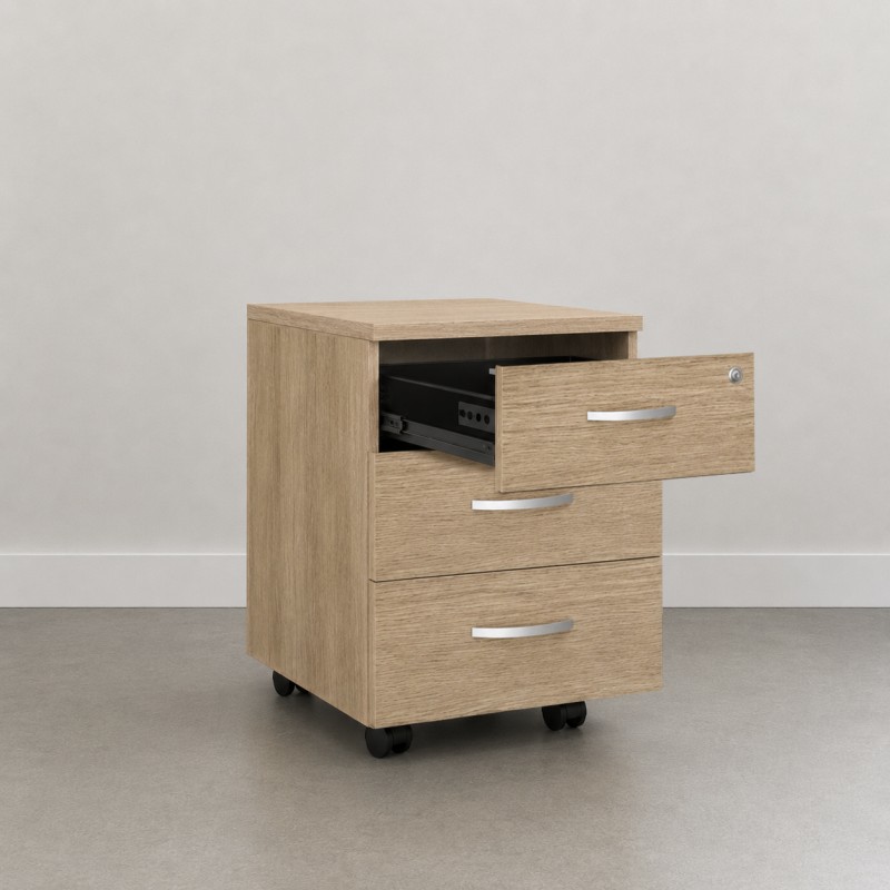 Schubladenschrank aus Holz Omega für Schreibtische und Büros