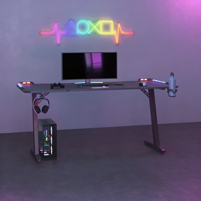 Gaming Schreibtisch Nexa Volt mit LED-Beleuchtung