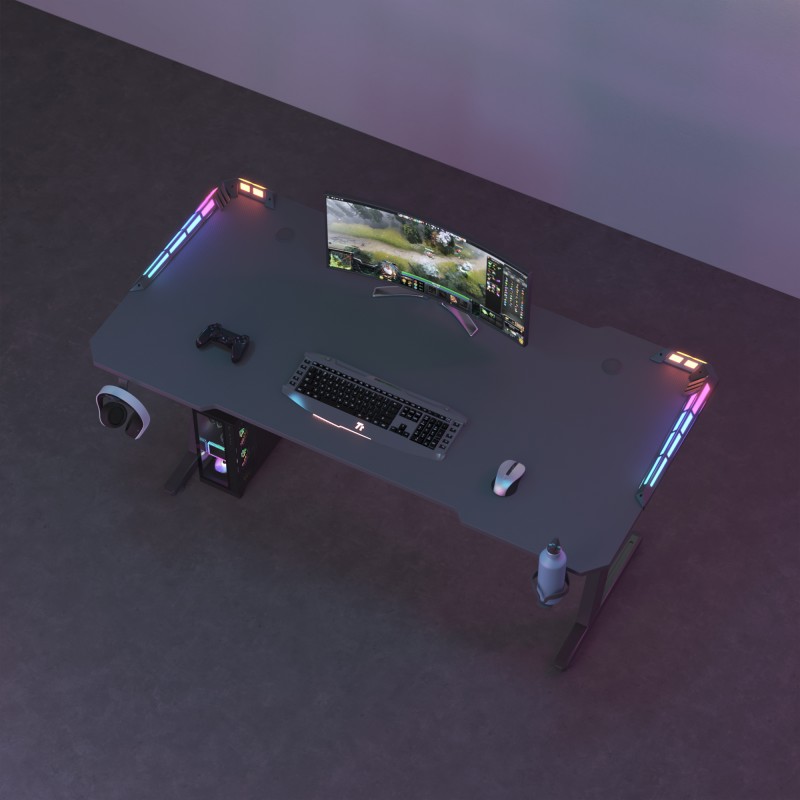 Schwarzer Gaming Tisch Nexa Volt