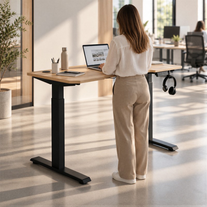 Höhenverstellbarer Schreibtisch Avant in einem modernen Büro