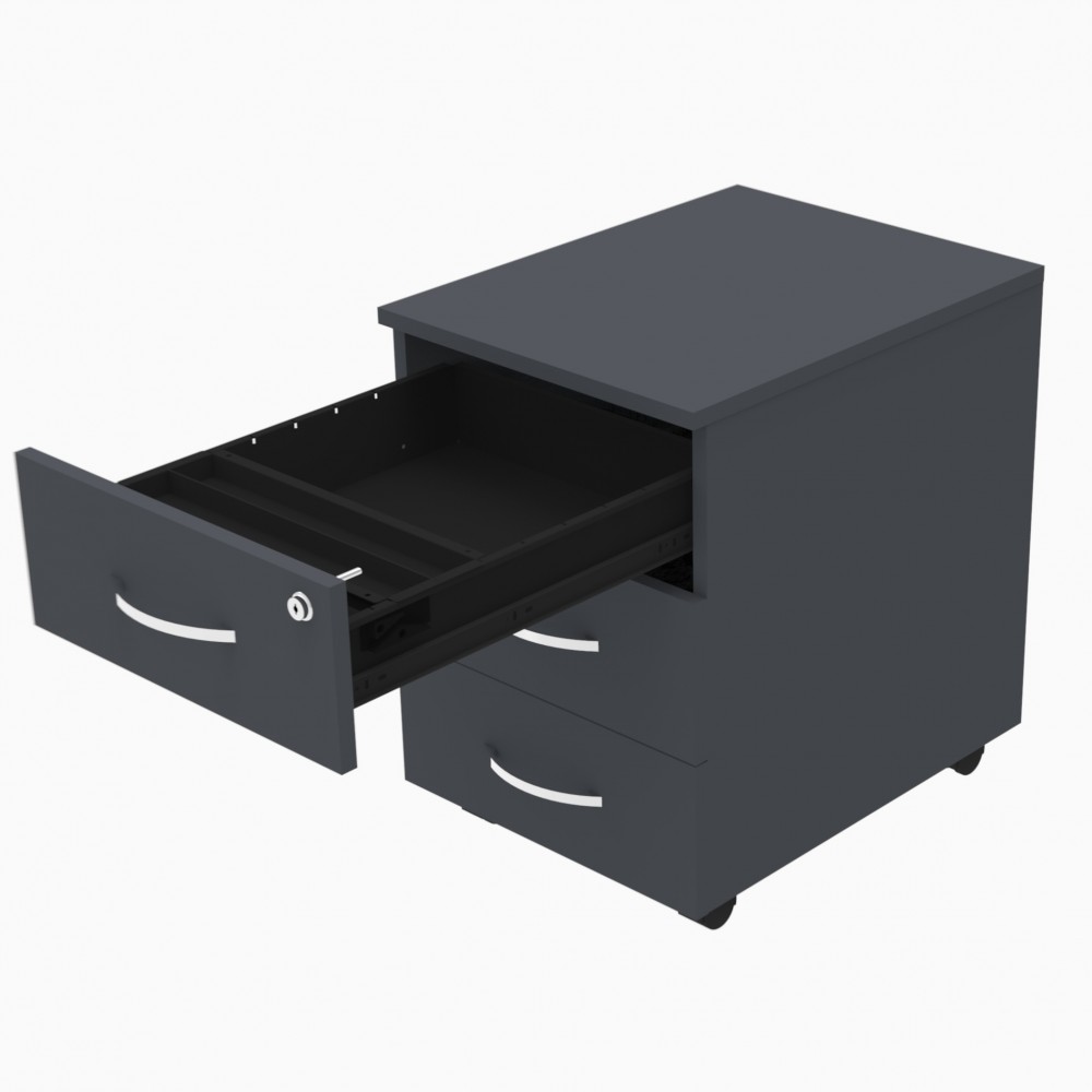 Schubladenschrank aus Holz Omega für Schreibtische und Büros