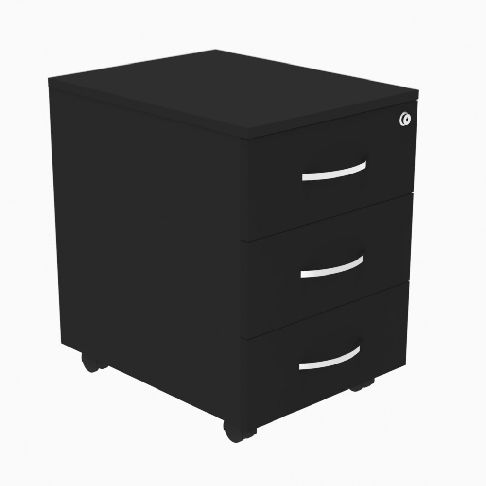 Schubladenschrank Omega schwarz aus Holz Schubladenschrank Omega schwarz aus Holz