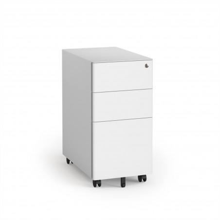 Schublade Metall Weiß