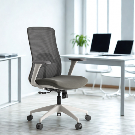 Bürostuhl Sofia Grey – Rückansicht