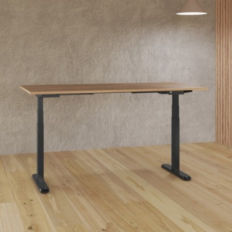 Zenit Schreibtisch Schwarz mit Kastanie