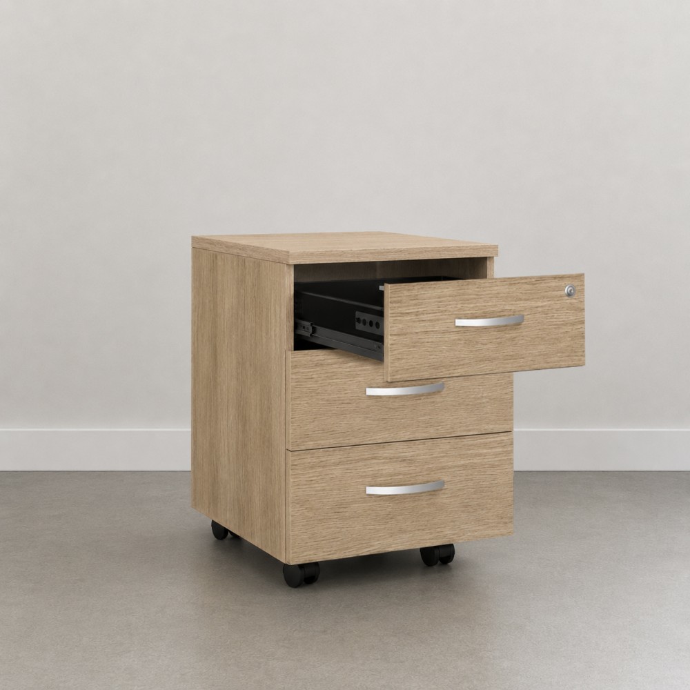 Schubladenschrank aus Holz Omega für Schreibtische und Büros