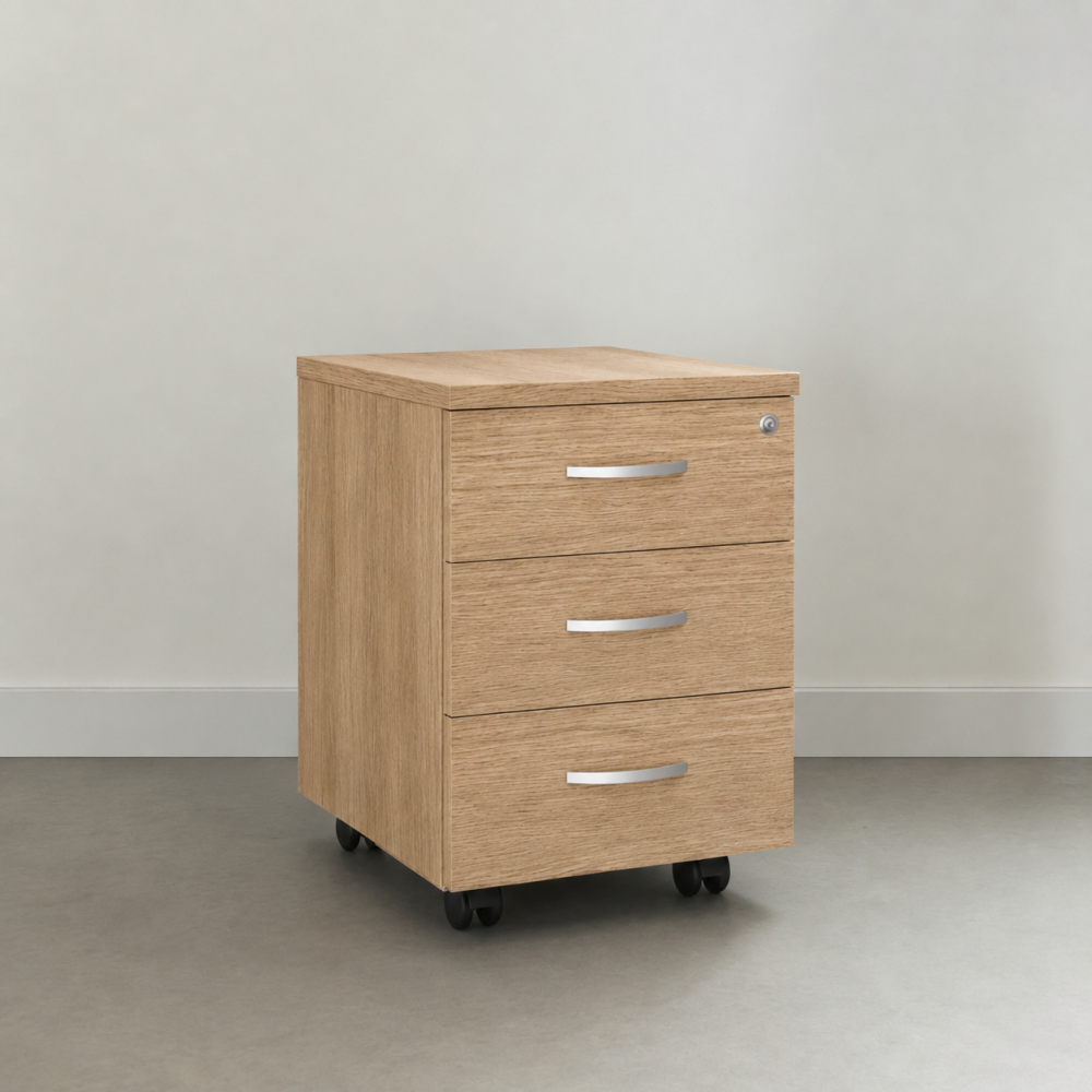 Schubladenschrank aus Holz Omega für Schreibtische und Büros