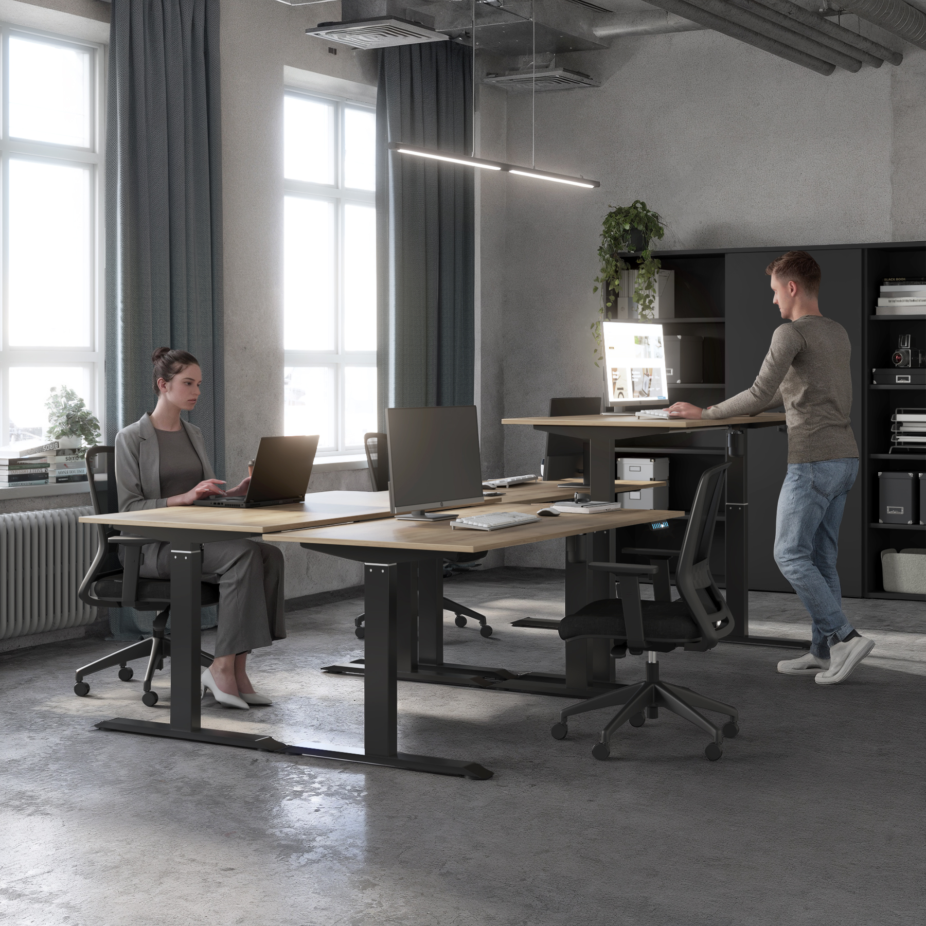 Höhenverstellbarer Schreibtisch Elevia